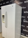Ge Used Refrigerator Side by Side 36x69 1/2” 