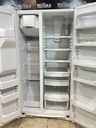Ge Used Refrigerator Side by Side 36x69 1/2” 
