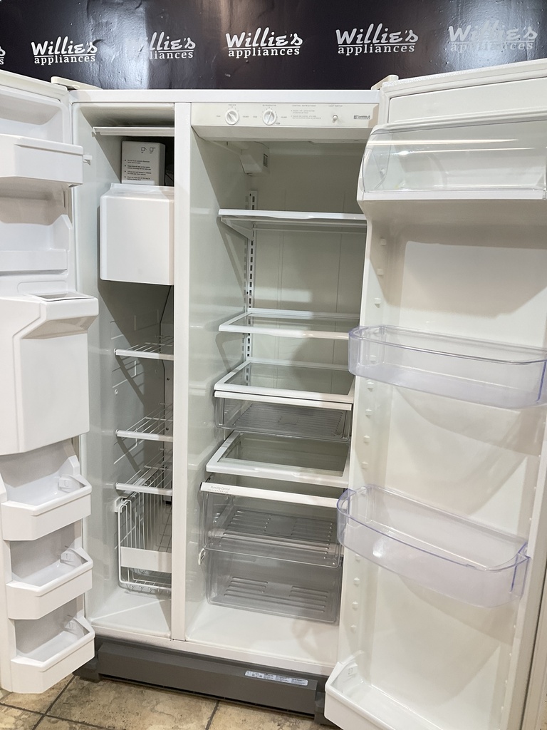 Kenmore Used Refrigerator Side by Side 32 1/2” x 66 1/2” 