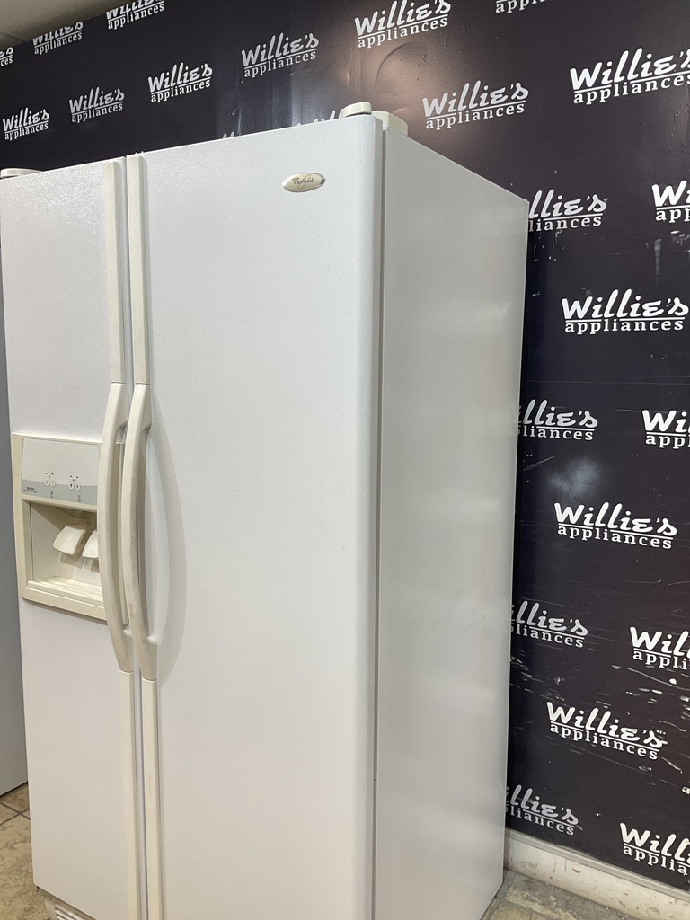 Whirlpool Used Refrigerator Side by side 36x69 1/2
