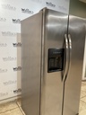 Frigidaire Used Refrigerator Side by Side 33 1/2” x 69 1/2” (Stainless Steel) 