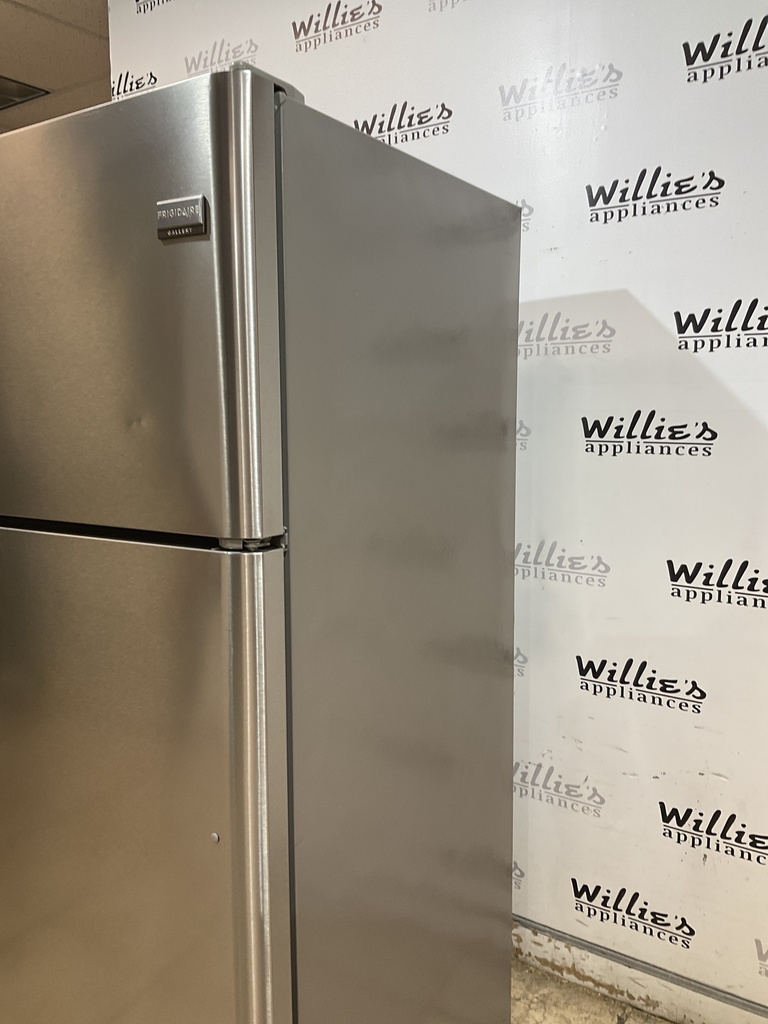 Frigidaire Used Refrigerator Top and Bottom 30x68 1/2” (Stainless Steel) 