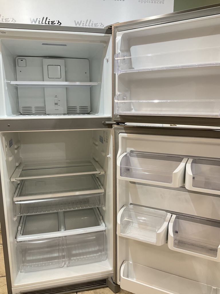 Frigidaire Used Refrigerator Top and Bottom 30x68 1/2” (Stainless Steel) 