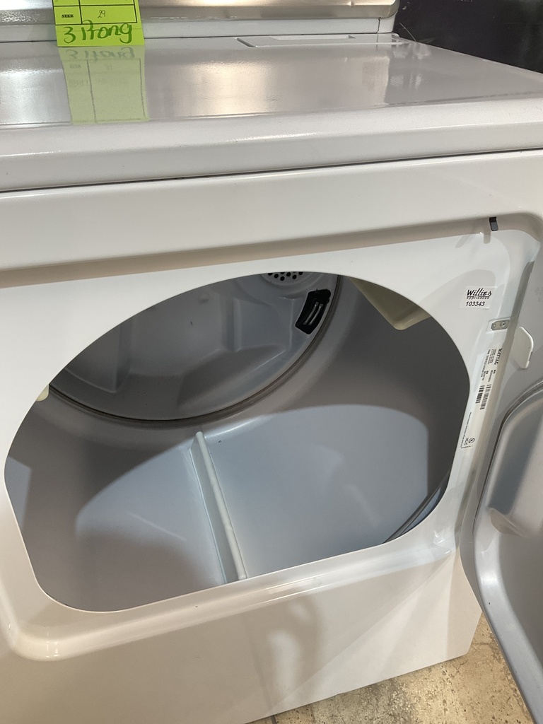 Maytag Used Electric Dryer 220volts (30 AMP) 29inches {3 prong} (White) 