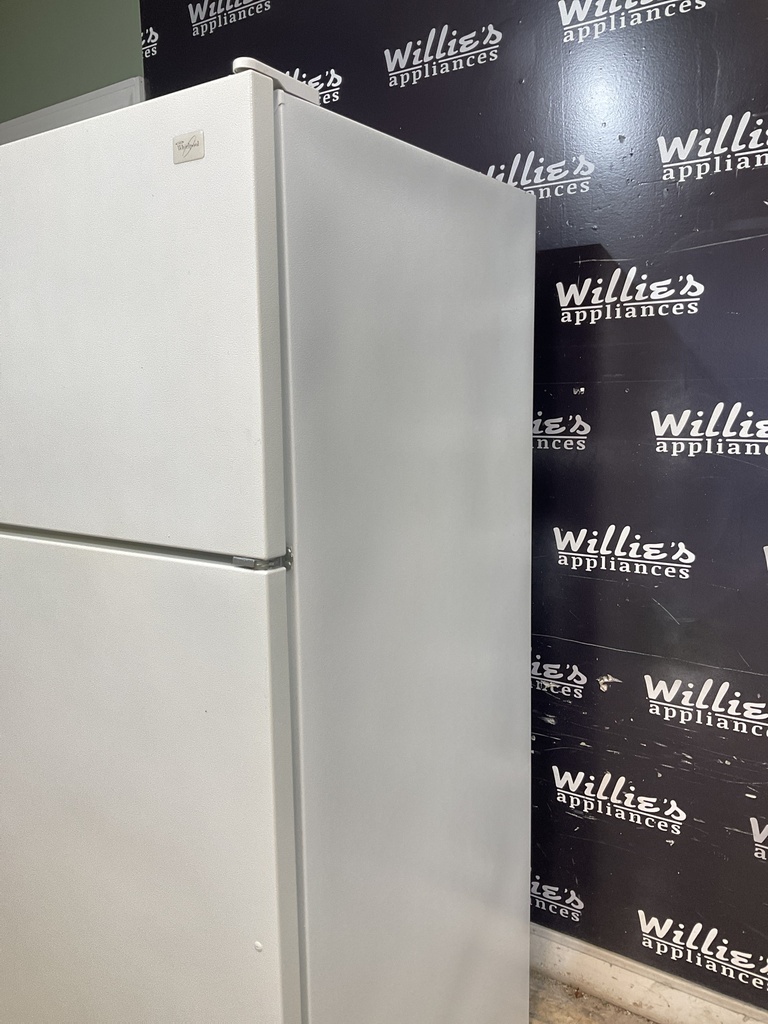 Whirlpool Used Refrigerator Top and Bottom 30x66 (White) 