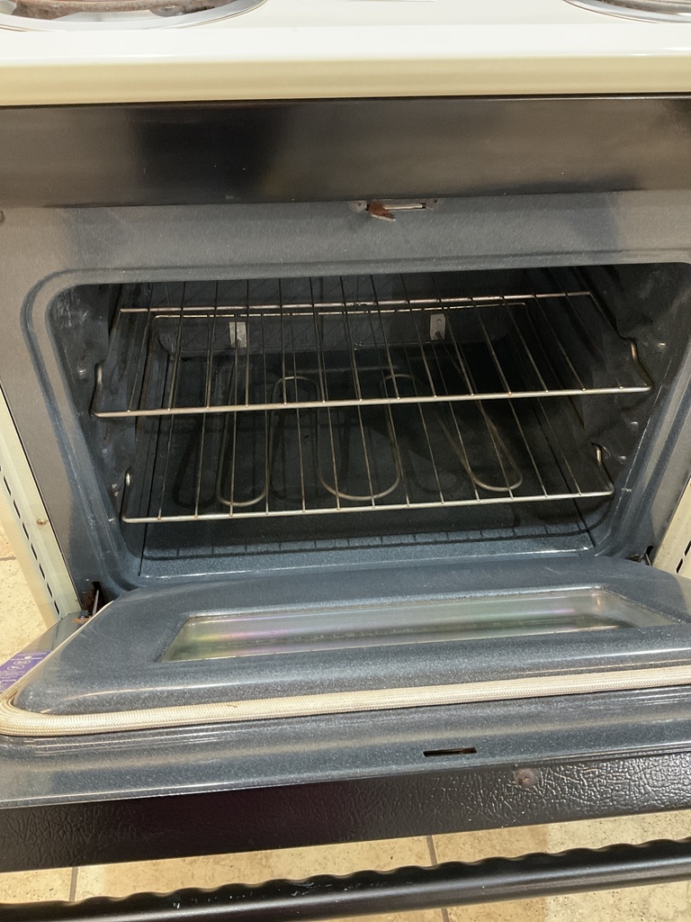 Tappan Used Electric Stove 220volts (40/50 AMP) 30inches {no cord} (Bisque /Black) 