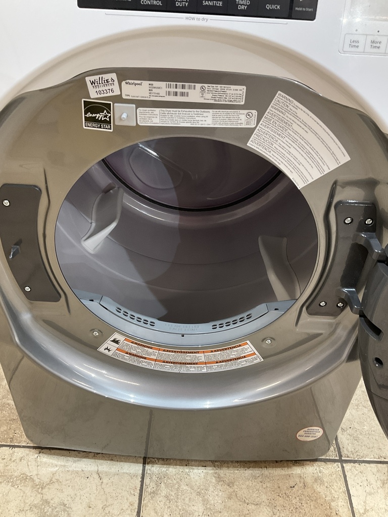 Whirlpool Used Natural Gas Dryer 27inches (Grey/White) 