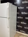 Ge Used  Refrigerator Top and Bottom 28x61 1/2” (White) 