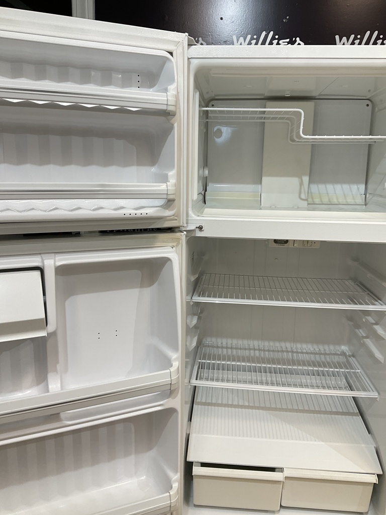 Ge Used  Refrigerator Top and Bottom 28x61 1/2” (White) 