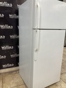 Ge Used Refrigerator Top and Bottom 28x67 (White) 