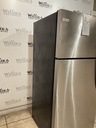 Frigidaire Used Refrigerator Top and Bottom 28 1/2” x 64 1/2” (Stainless Steel) 