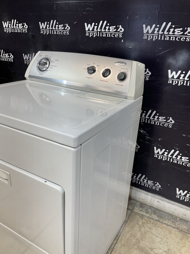 Whirlpool Used Electric Dryer 220volts (30 AMP) 29inches {3 prong} (White)