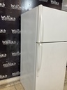 Whirlpool Used Refrigerator Top and Bottom 28x63 (White) 