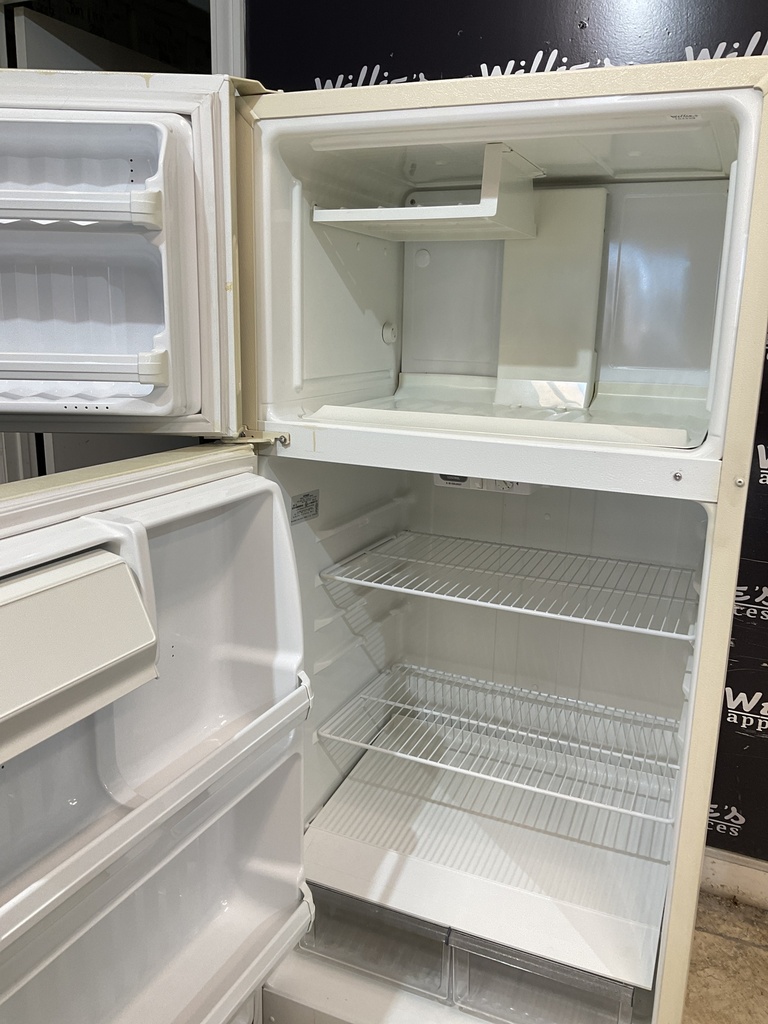 Hotpoint Used Refrigerator Top and Bottom 28x61 1/2” (Bisque) 