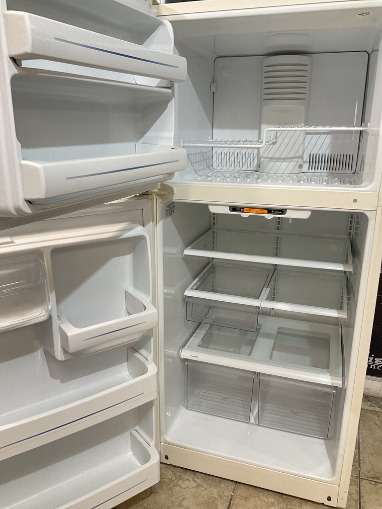 Ge Used Refrigerator Top and Bottom 30x66 1/2” (Bisque) 