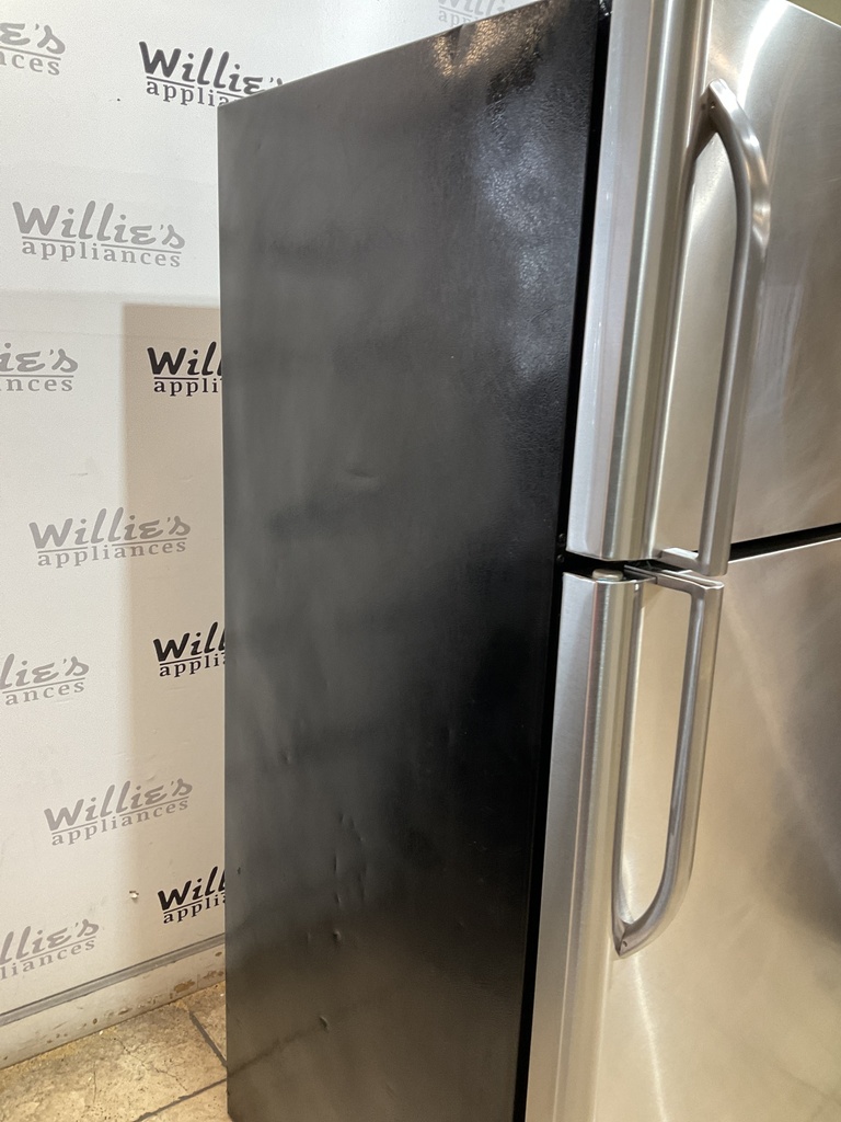 Frigidaire Used Refrigerator Top and Bottom 30x65 1/2” (Stainless Steel) 