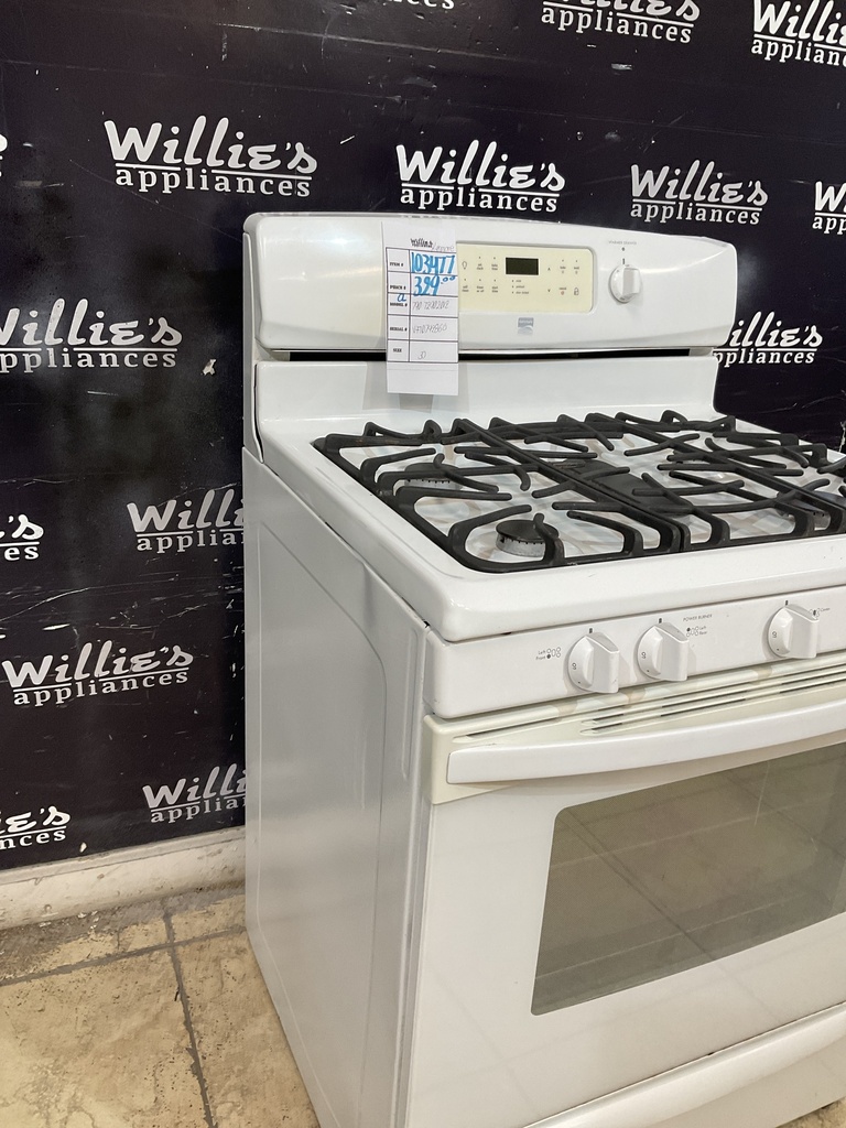 Kenmore Used Natural Gas Stove 30inches (White) 