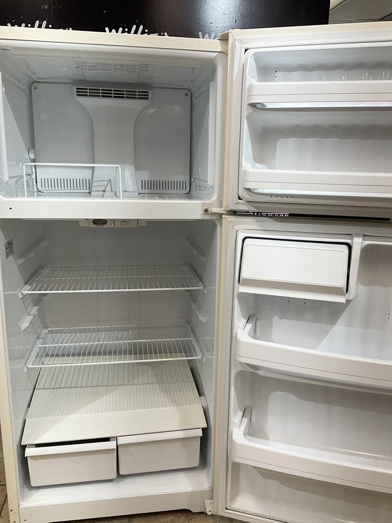 Hotpoint Used Refrigerator Top and Bottom 28x61 1/2” (Bisque) 