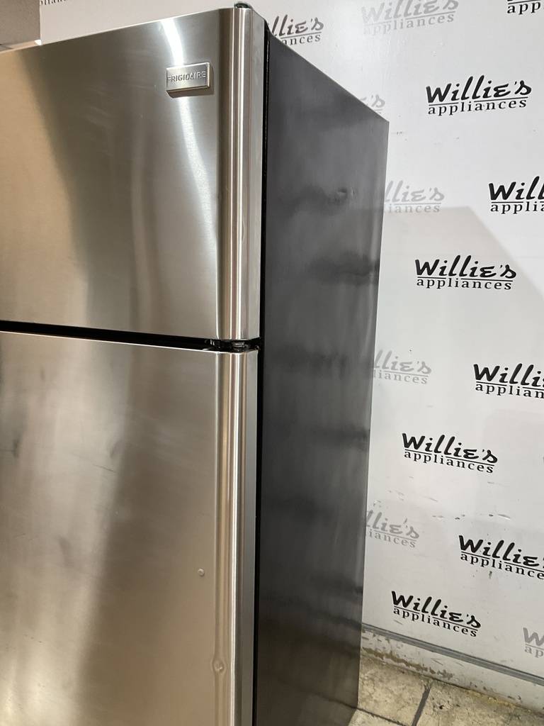 Frigidaire Used Refrigerator Top and Bottom 30x66 (Stainless Steel) 