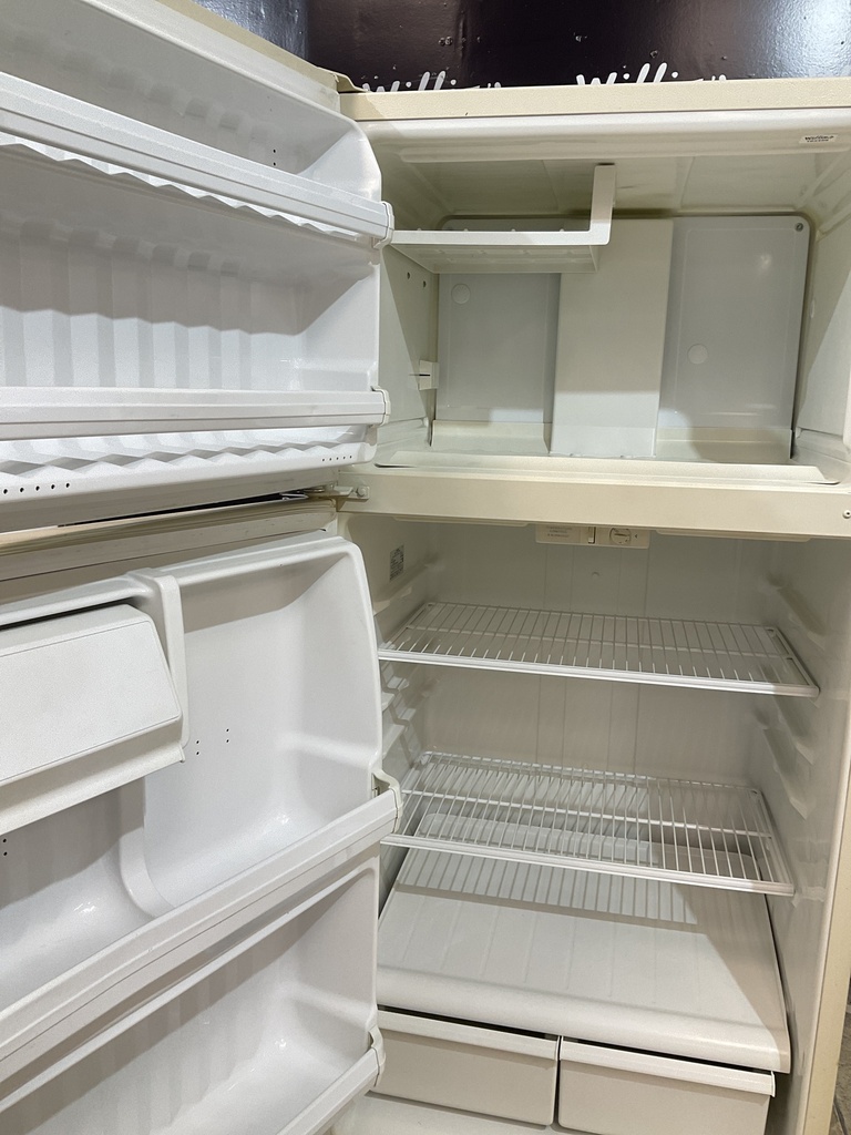Hotpoint Used Refrigerator Top and Bottom 28x61 1/2” (Bisque) 