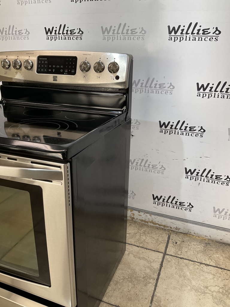 Kenmore Used Electric Stove 220volts (40/50 AMP) 30inches {3 prong} (Stainless Steel) 