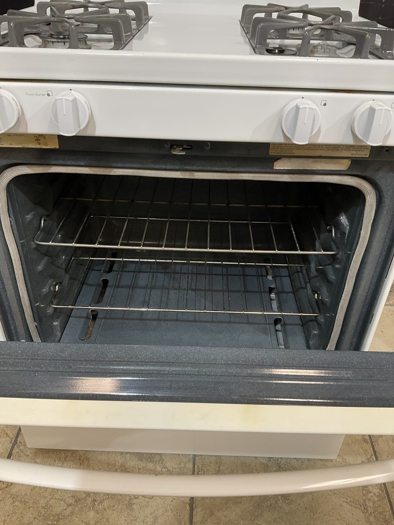 Whirlpool Used Natural Gas Stove 30inches (White) 