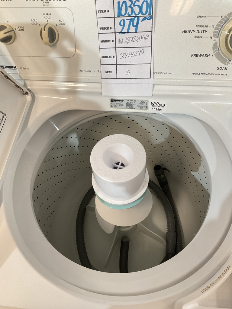 Kenmore Used Washer Top-load 27inches 