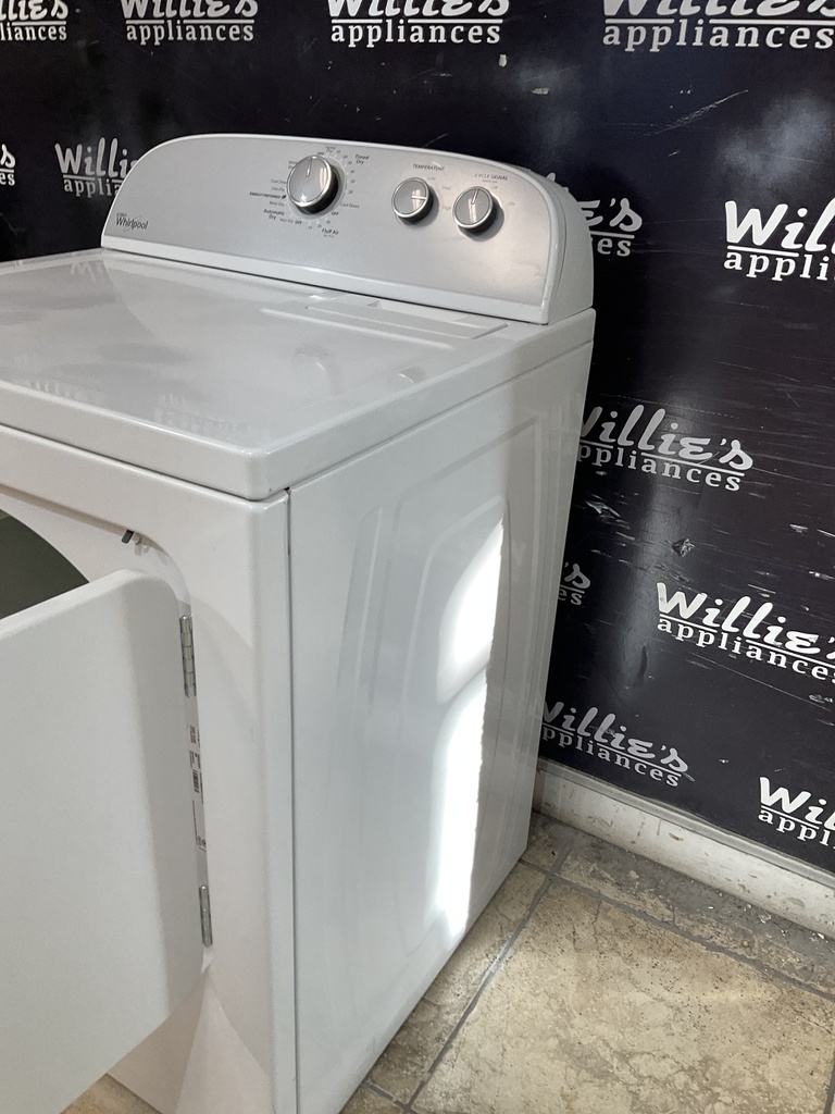 Whirlpool Used Electric Dryer 220volts (30 AMP) 29inches {no cord} (White) 