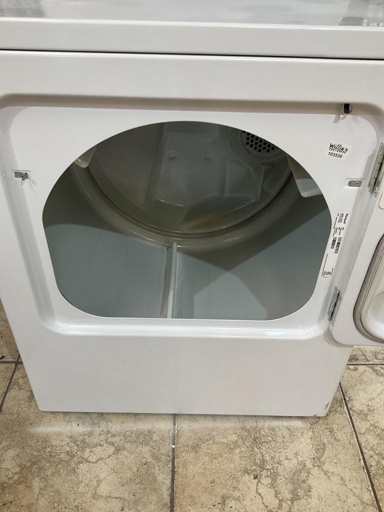 Whirlpool Used Electric Dryer 220volts (30 AMP) 29inches {no cord} (White) 