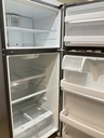 Ge Used Refrigerator Top and Bottom 28x67 (Stainless Steel) 