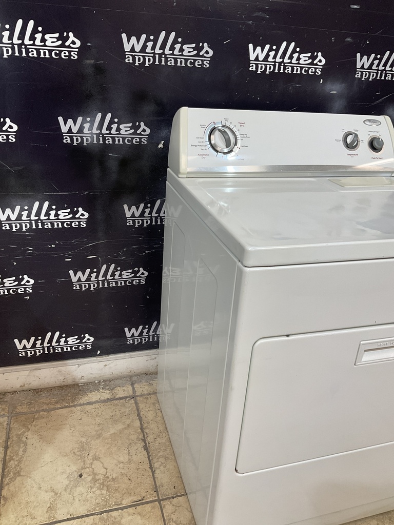 Whirlpool Used Electric Dryer 220volts (30 AMP) 29inches {4 prong} (White) 