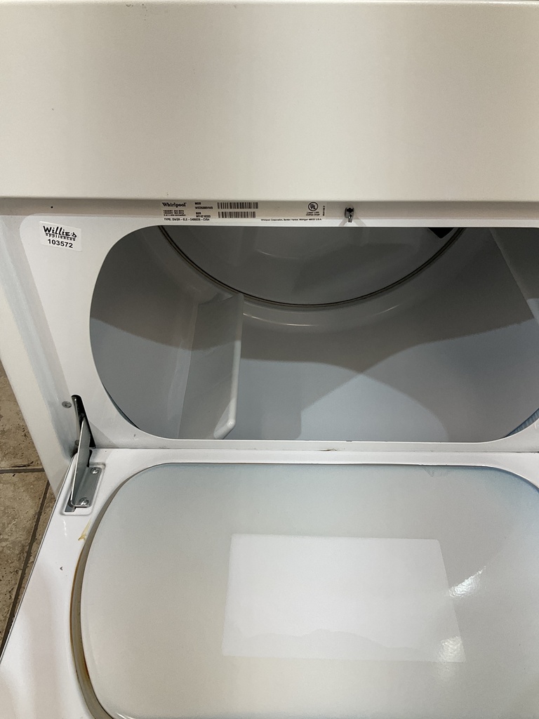 Whirlpool Used Electric Dryer 220volts (30 AMP) 29inches {3 prong} (White) 