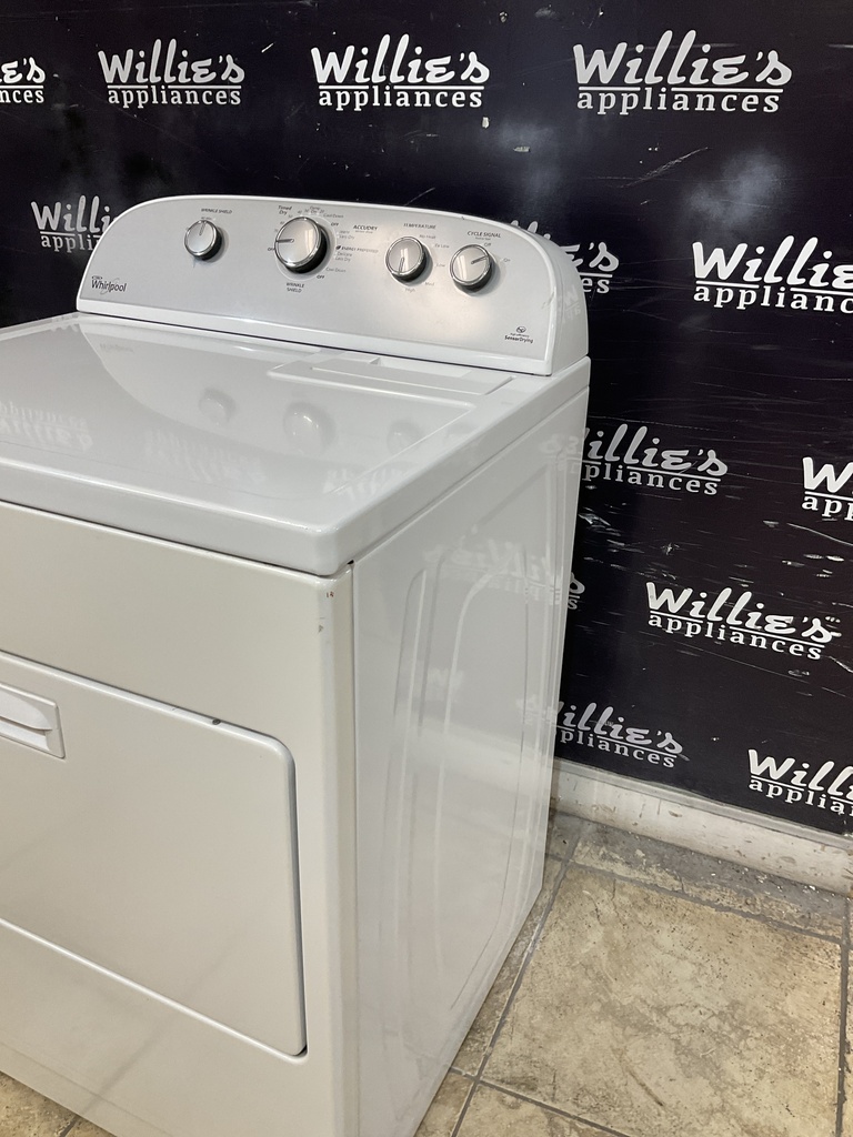 Whirlpool Used Electric Dryer 220volts (30 AMP) 29inches {3 prong} (White) 