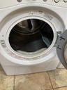 Lg Used Electric Set Front-load Washer/Dryer 220volts (30 AMP) 27inches {3 prong} (White) 