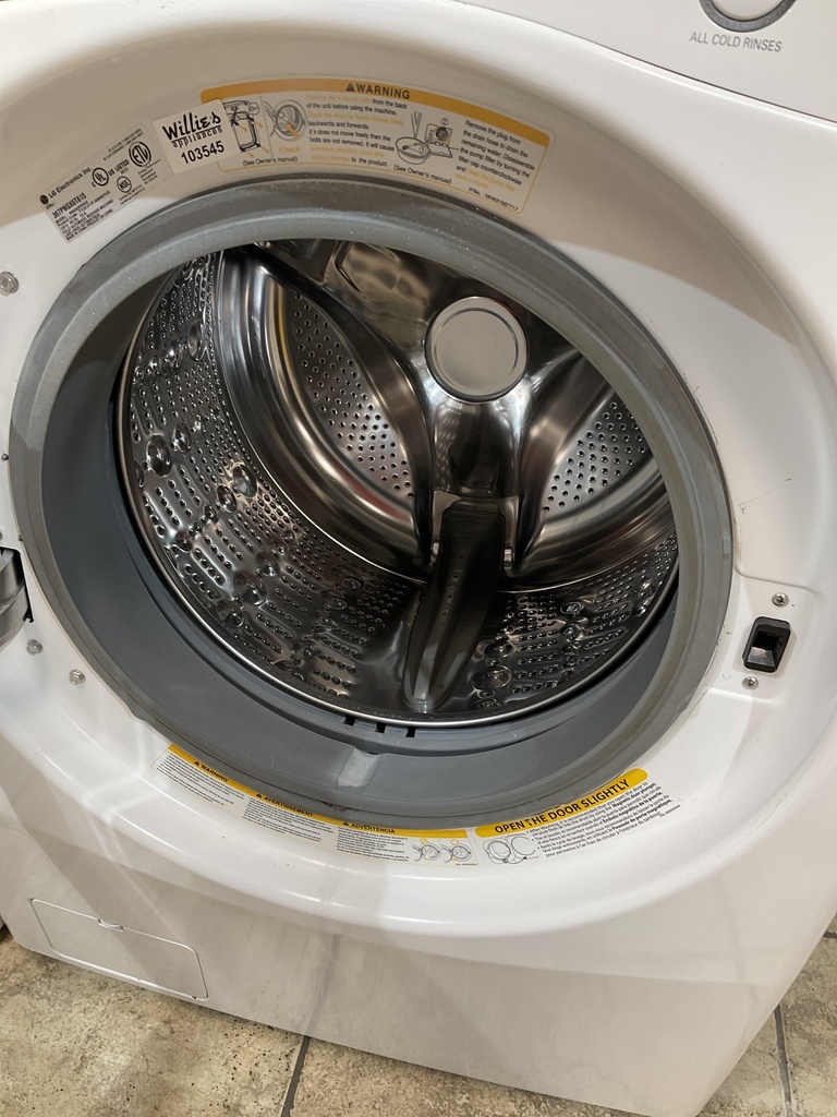Lg Used Electric Set Front-load Washer/Dryer 220volts (30 AMP) 27inches {3 prong} (White) 