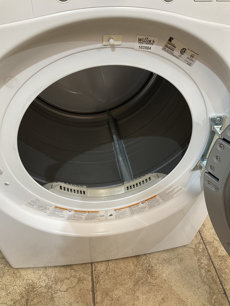 Kenmore Used Electric Dryer 220volts (30 AMP) 27inches {4 prong} (White) 