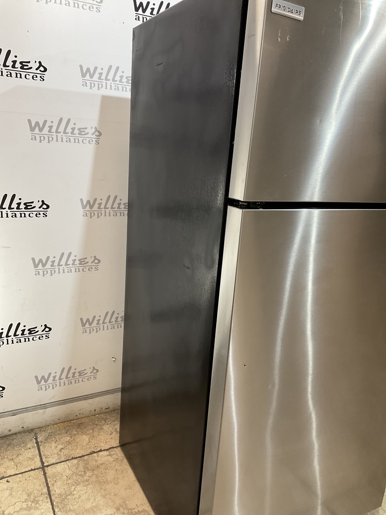 Frigidaire Used Refrigerator Top and Bottom 28 1/2” x 65” (Stainless Steel) 