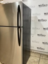 Frigidaire Used Refrigerator Top and Bottom 28 1/2” x 65” (Stainless Steel) 