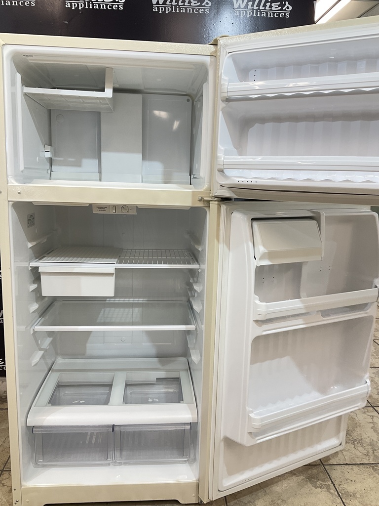 Hotpoint Used Refrigerator Top and Bottom 28x64 1/2” (Bisque) 