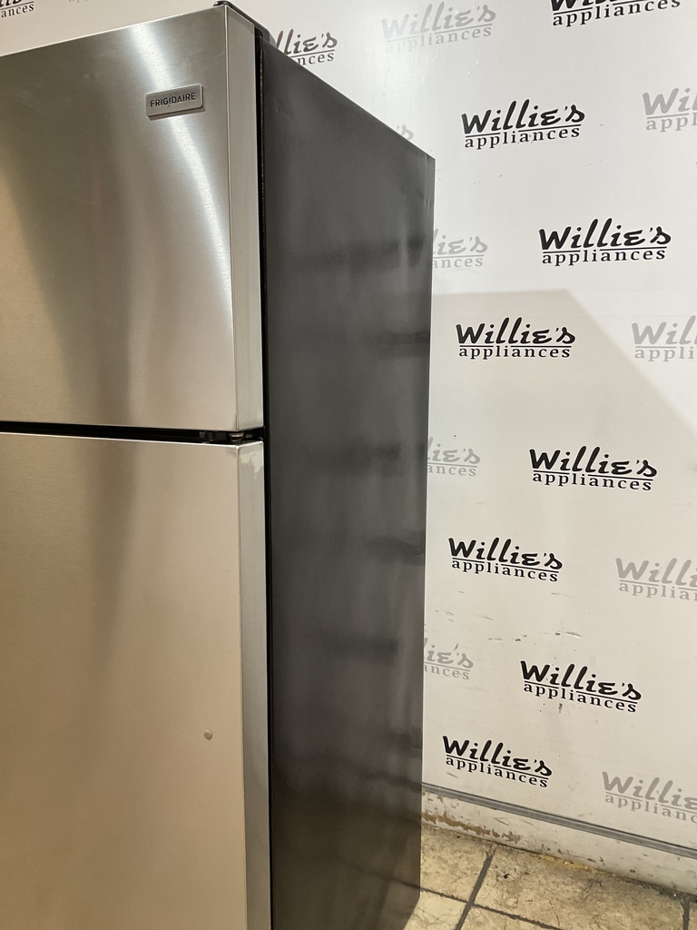 Frigidaire Used Refrigerator Top and Bottom 28 1/2” x 65” (Stainless Steel) 