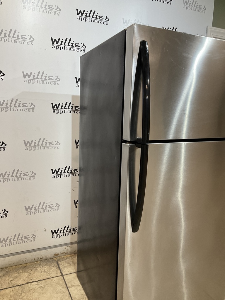Frigidaire Used Refrigerator Top and Bottom 28 1/2” x 65” (Stainless Steel) 