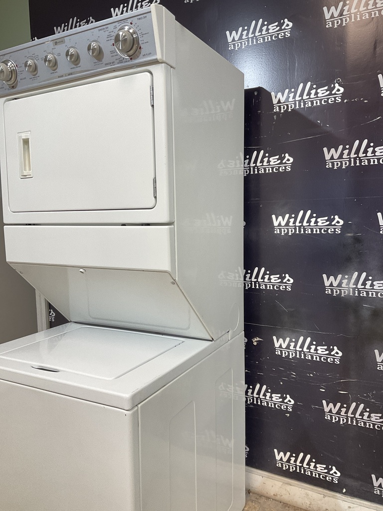 Maytag Used Electric Unit Stackable 220volts (30 AMP) 27x72 {no cord} (White) 