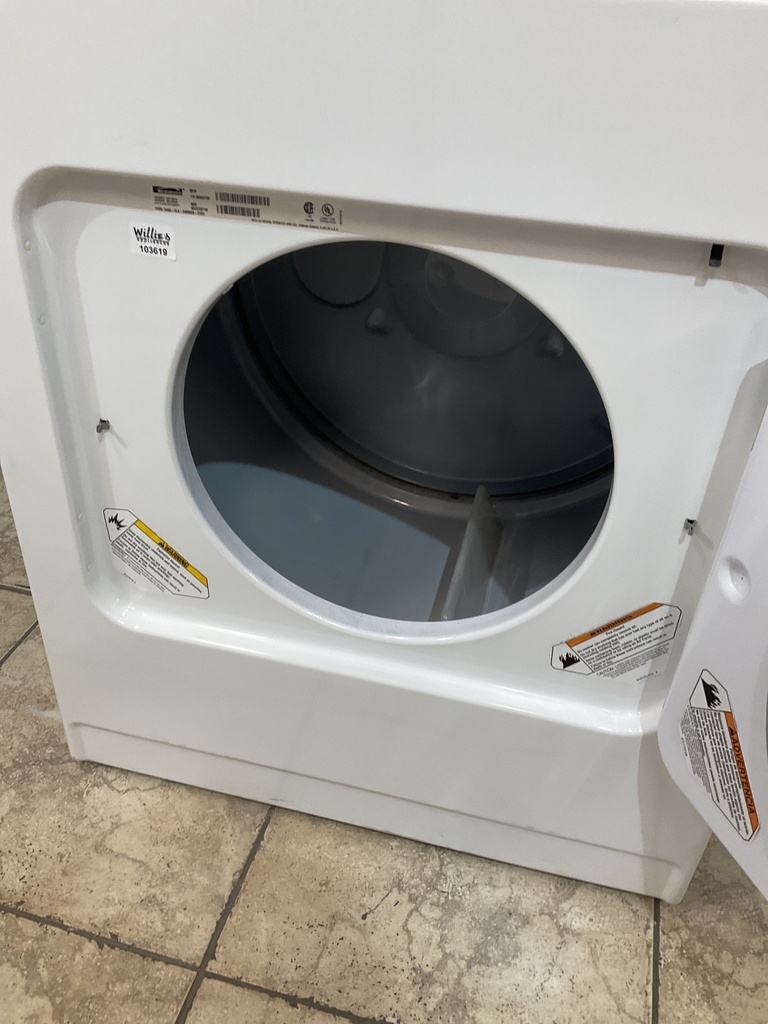 Kenmore Used Electric Dryer 220volts (30 AMP) 29inches {3 prong} (Ehite) 