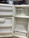 Ge Used Refrigerator Top and Bottom 28x61 1/2” (White) 