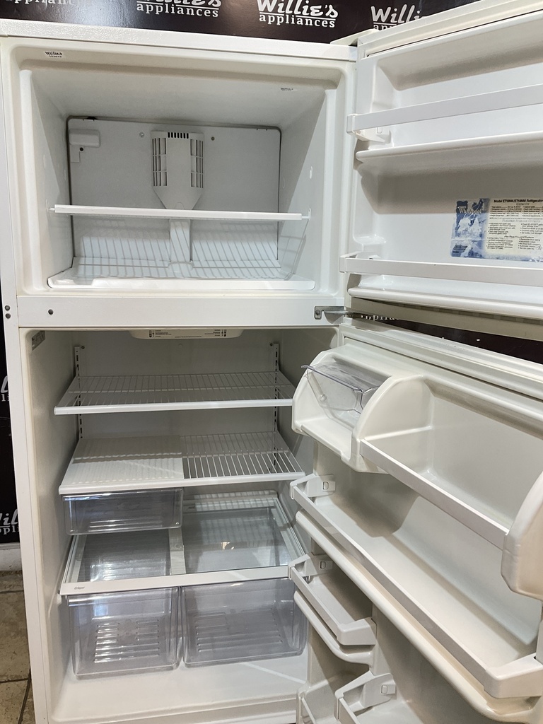 Whirlpool Used Refrigerator Top and Bottom 30x66 