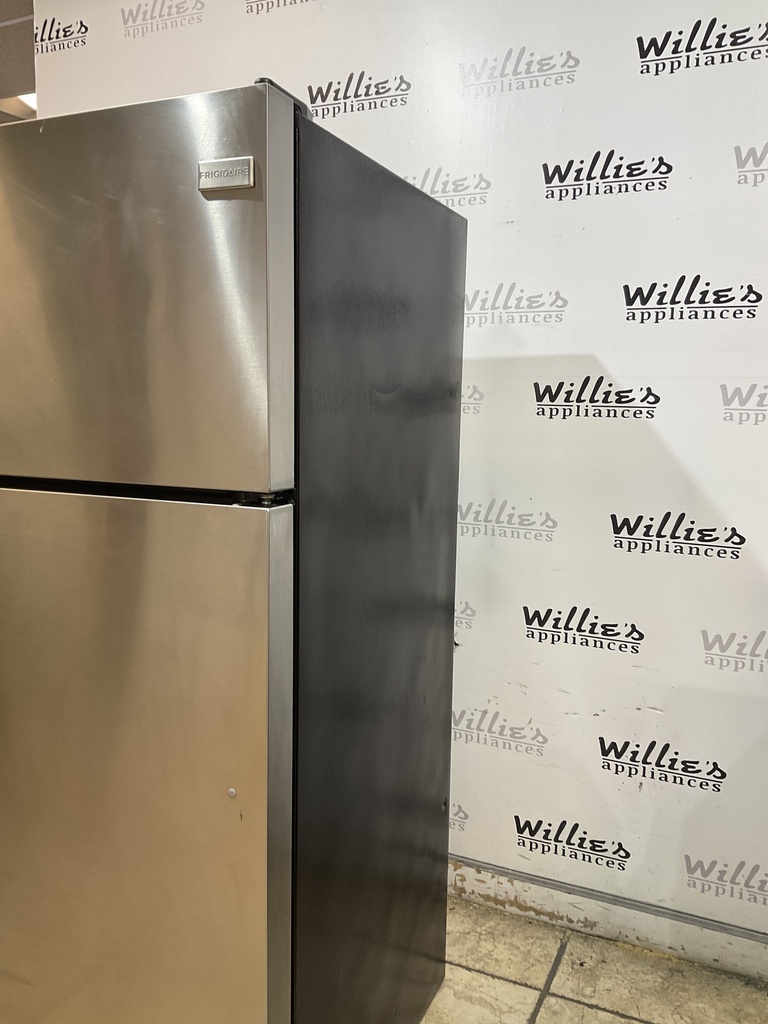 Frigidaire Used Refrigerator Top and Bottom 28 1/2” x 65” (Stainless Steel) 