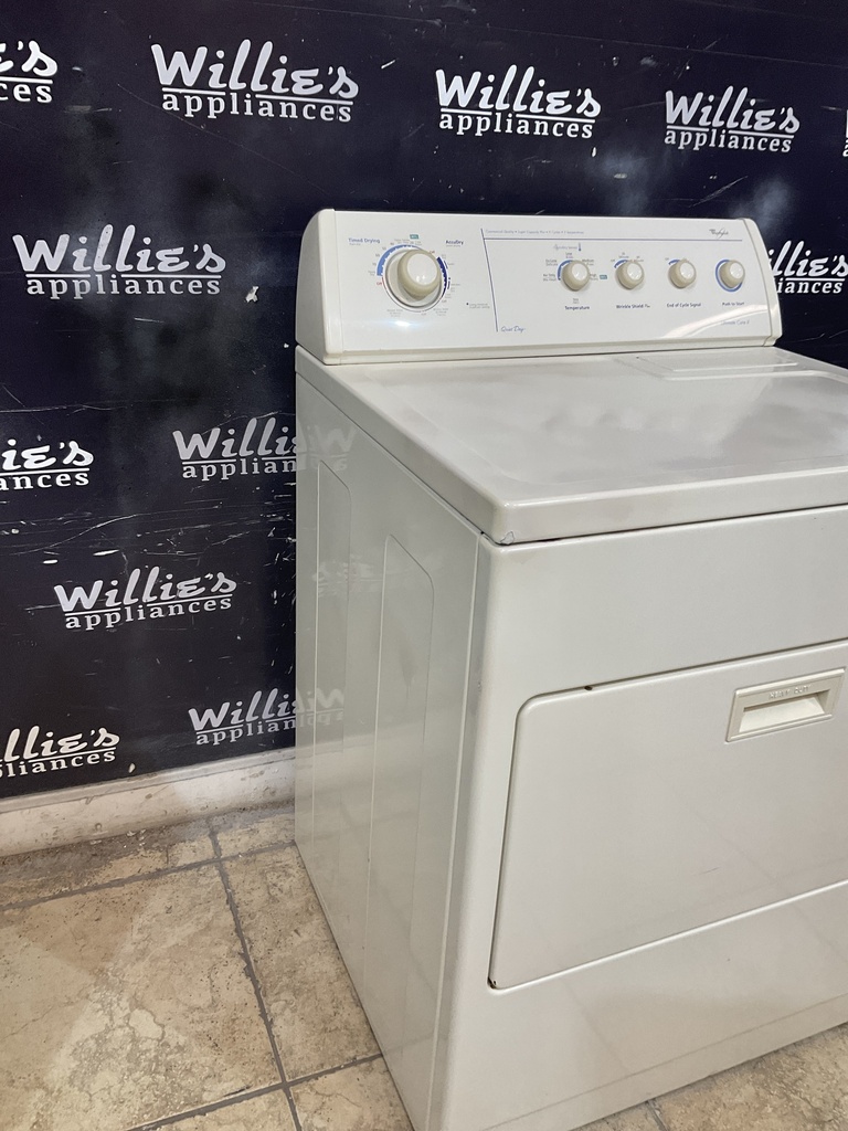 Whirlpool Used Electric Dryer 220volts (30 AMP) 29inches {3 prong} (Bisque) 