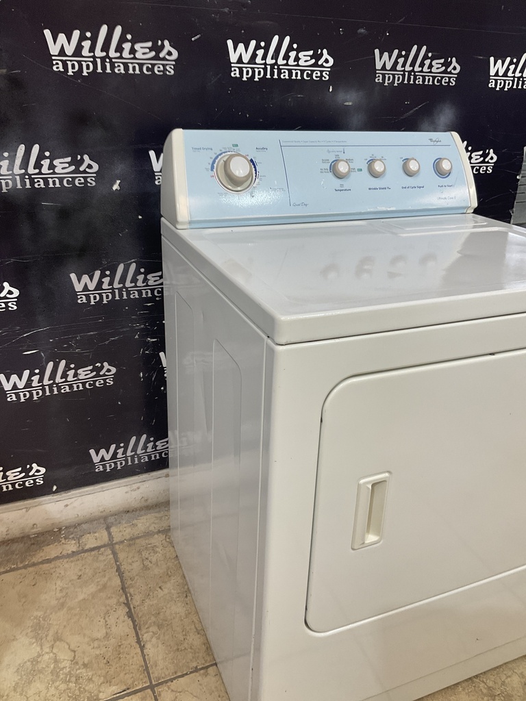 Whirlpool Used Electric Dryer 220volts (30 AMP) 29inches {3 prong} (White) 