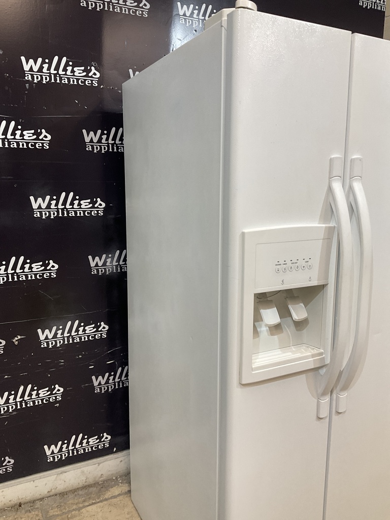 Whirlpool Used Refrigerator Side by Side 33x66 1/2” (White) 