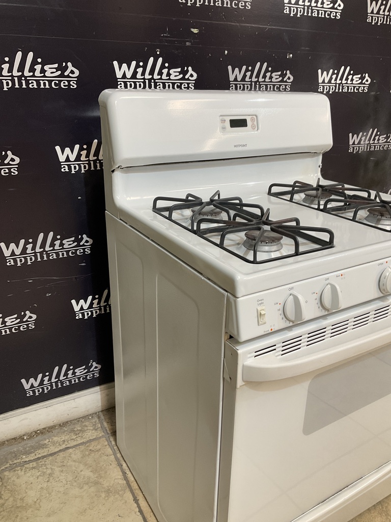 Hotpoint Used Natural Gas Stove 30inches (White) 